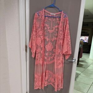 Coral Kimono